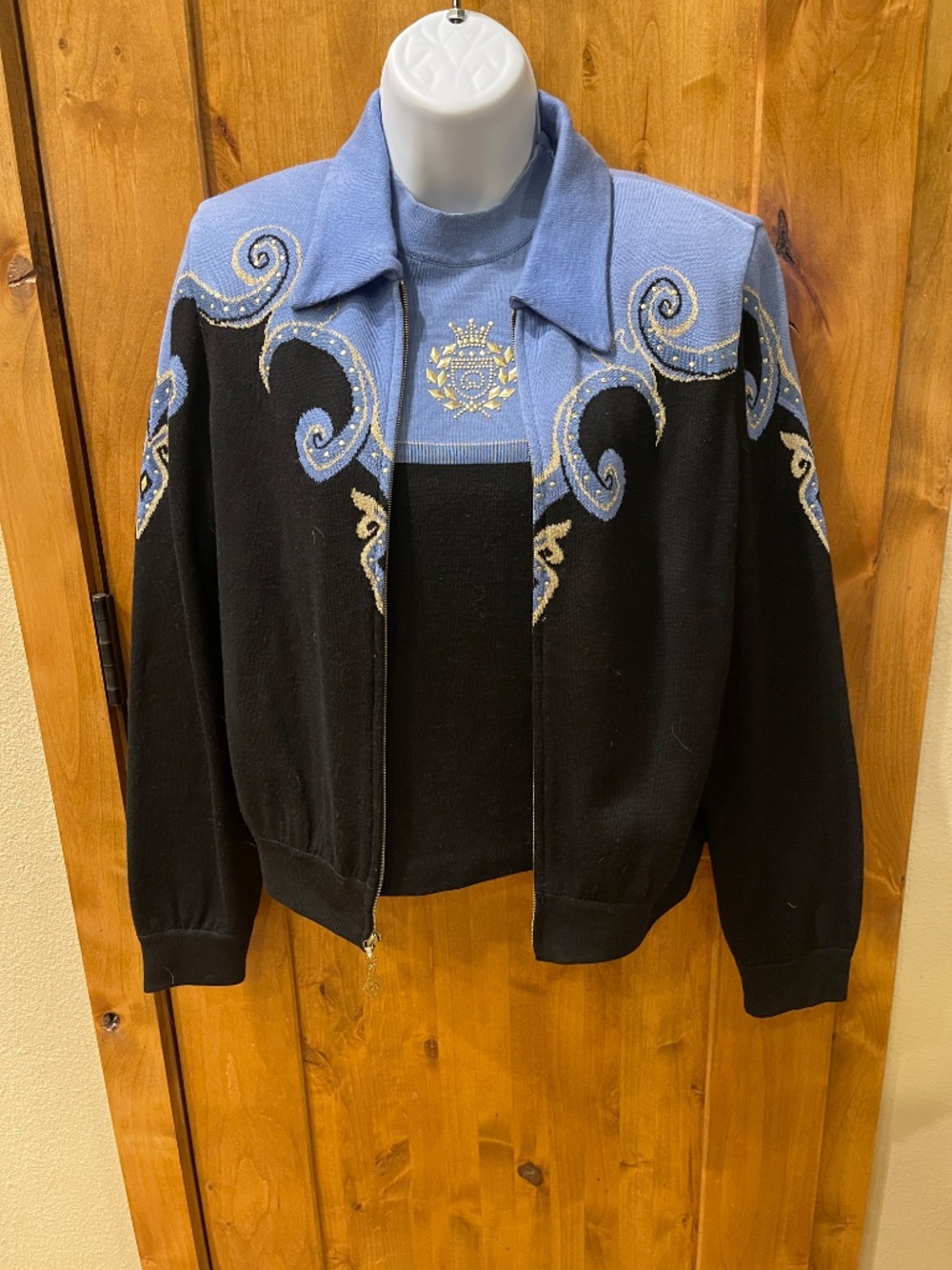 St. John Sport Two Piece Hobby Horse Western Show Jacket and Matching Tank